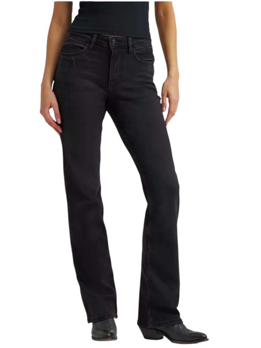NWT Wrangler High Rise Bold Boot Jean in Black Size 10 X 30